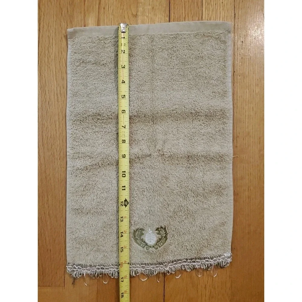 Vintage‎ Abbey Hill Regal Sage Bath Towel Set 2 Bath 1 Hand Towel Tassels Kmart